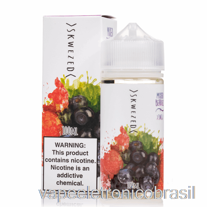 Vape Recarregável Frutas Vermelhas - Skwezed - 100ml 3mg